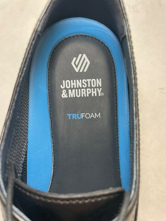 Johnston & Murphy Cap Toe Black Leather Oxfords TruFoam Men\'s Size 10 D NIB main image 11